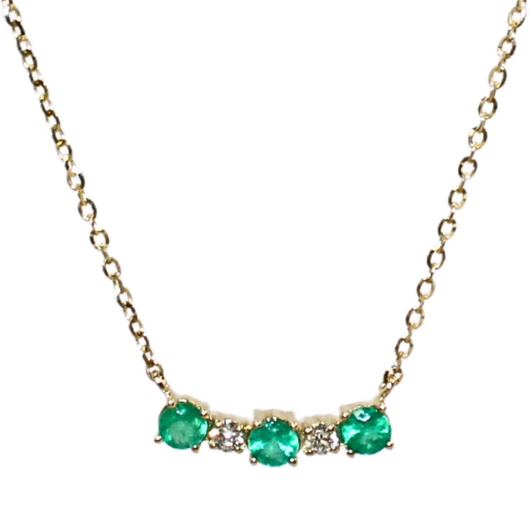 Emerald and Diamond Necklace