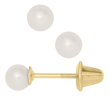 Load image into Gallery viewer, 14ky Pearl Earrings
