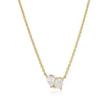 Load image into Gallery viewer, Diamond Toi Et Moi Necklace
