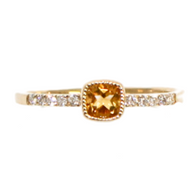 Load image into Gallery viewer, Citrine and Diamond Ring
