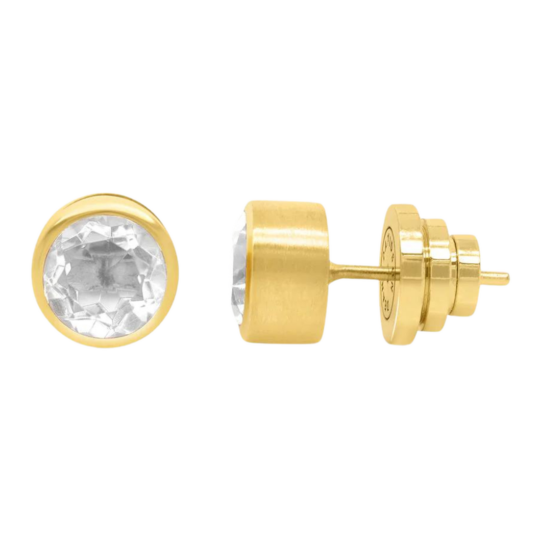 Dean Davidson Crystal Quartz Signature Midi Stud Earrings