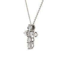 Load image into Gallery viewer, 14kw Diamond Cross Necklace
