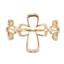 Load image into Gallery viewer, Diamond Cross Ring
